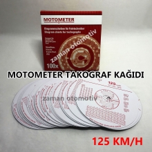 Takograf Kağıdı - 125 km/h - Motometer