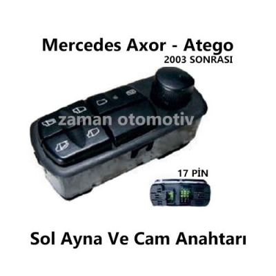 Mercedes Axor - Atego Sol Ayna Ve Cam Anahtarı SS980