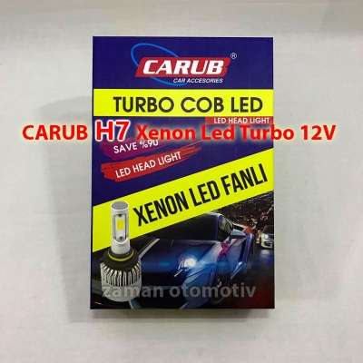 CARUB H7 Xenon Led Turbo 12V Fanlı C.O.B - Şimşek Etkili