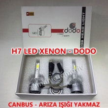 DODO H7 Xenon Led Turbo 12V Fanlı CANBUS - Şimşek Etkili